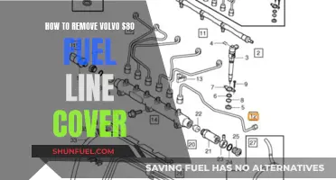 Removing Fuel Line Cover: Volvo S80 Guide