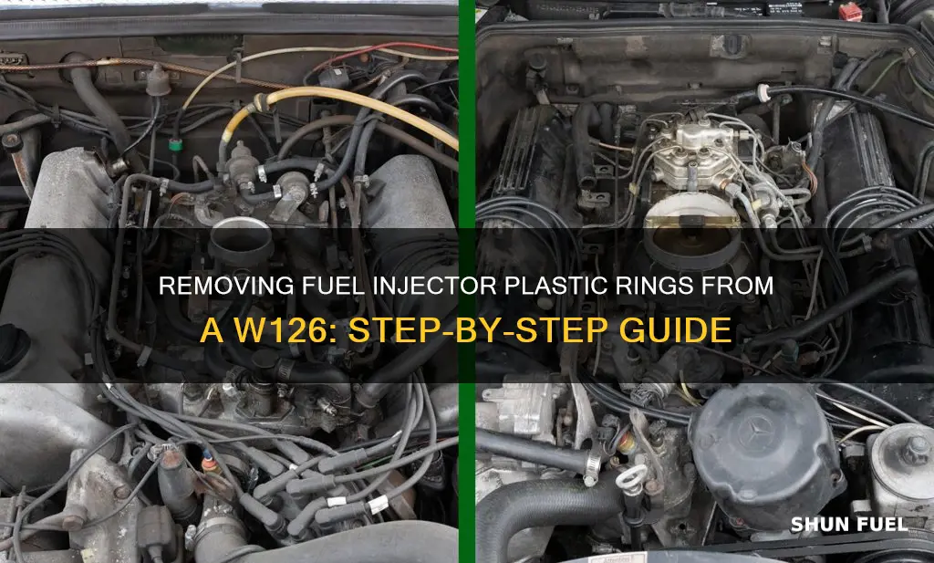 how to remove w126 fuel injector plastic rings