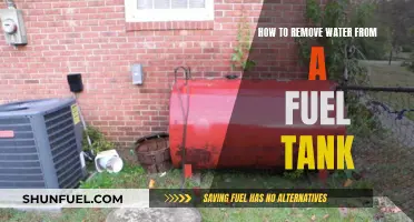 Removing Water from Fuel Tank: Effective Techniques