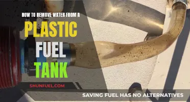 Efficiently Removing Water from Your Plastic Fuel Tank