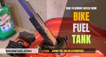 Removing Water from Your Bike's Fuel Tank: A Step-by-Step Guide