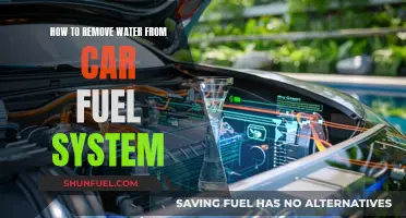 Removing Water from Your Car's Fuel System: A Guide