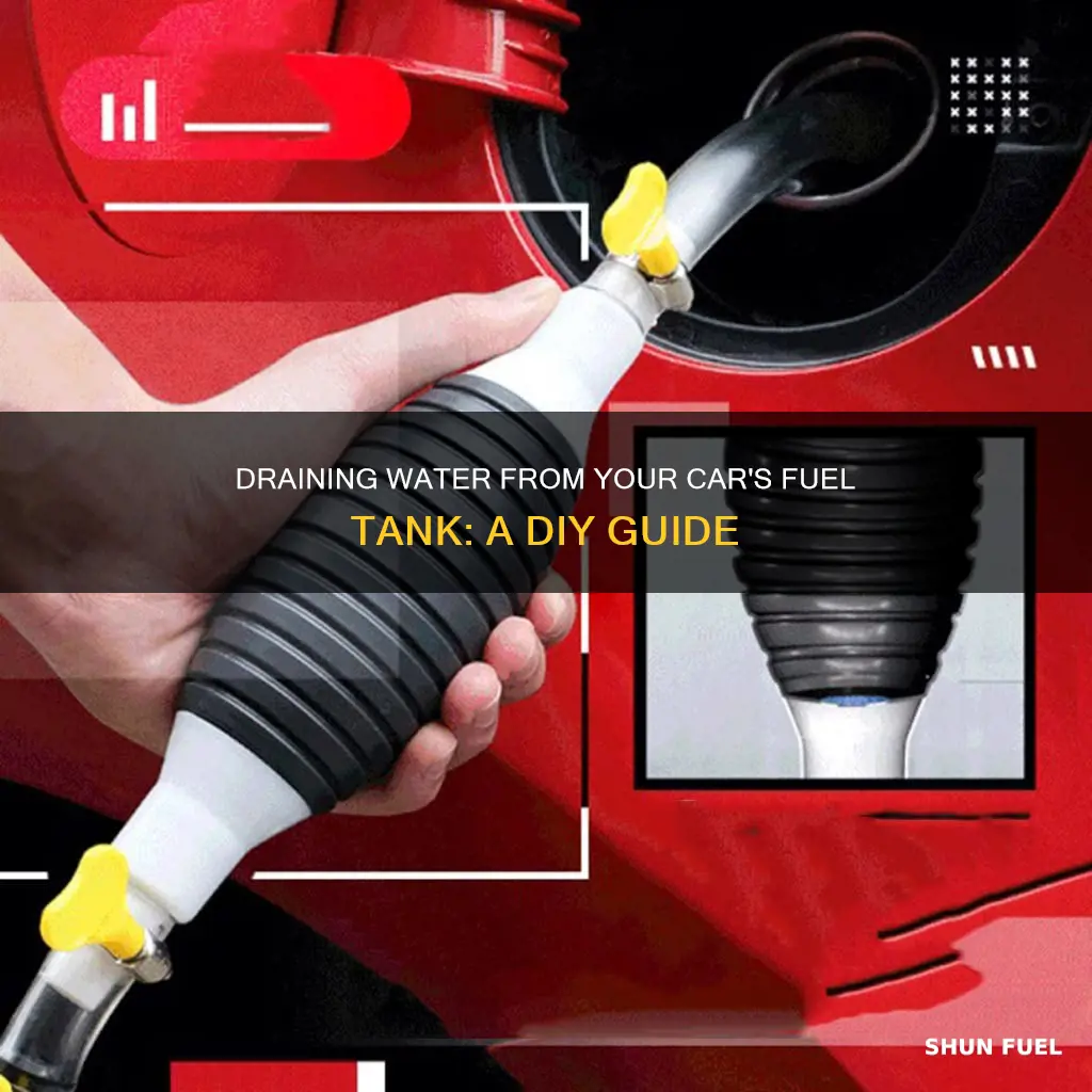 how to remove water from car fuel tank