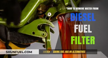 Removing Water from Diesel Fuel Filters