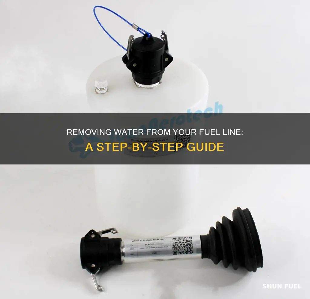 how to remove water from fuel line