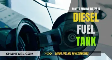 Removing Water from a Diesel Fuel Tank