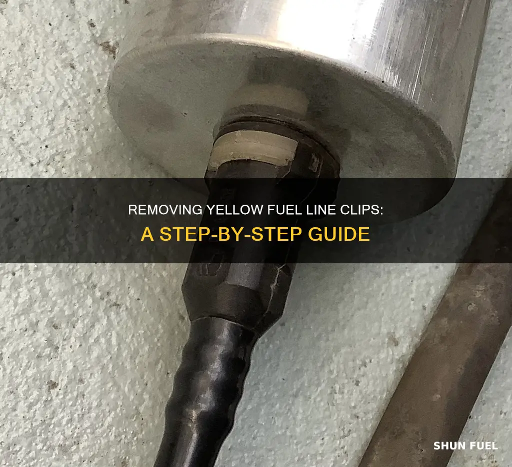 how to remove yellow fuel line clips