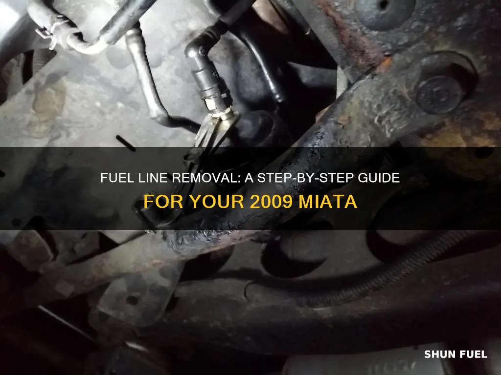 how to reove fuel line from fuel rail 2009 miata