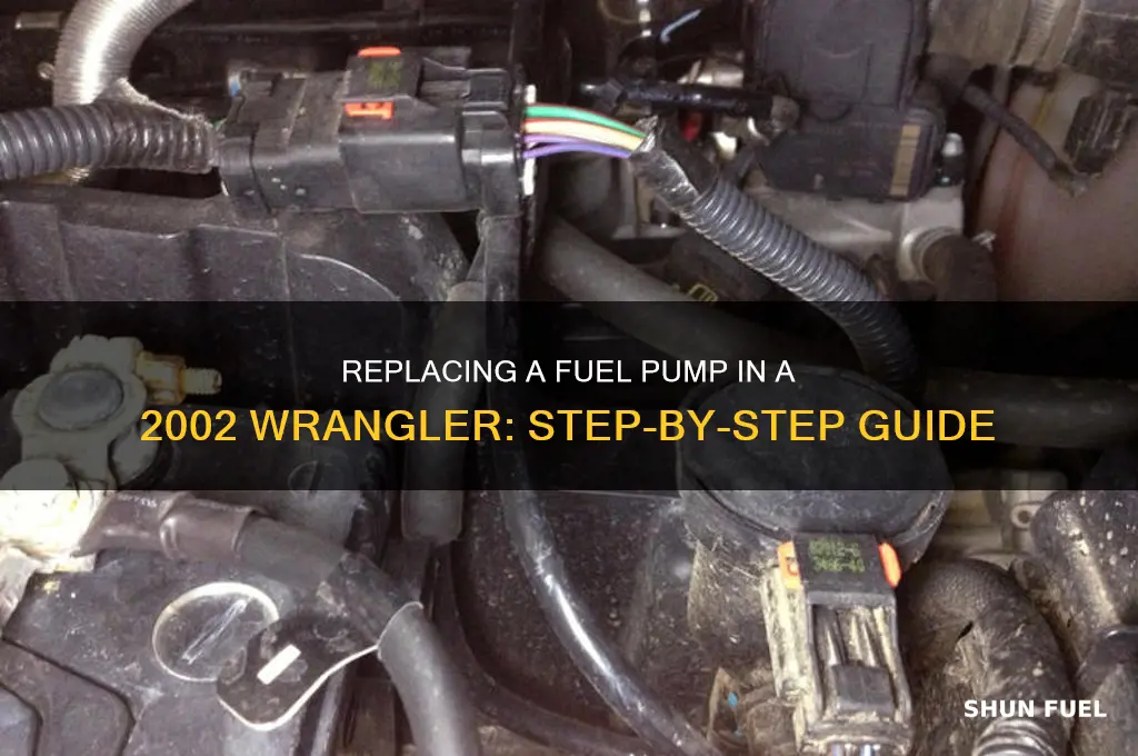 how to repace a fuel pump in 2002 wangler