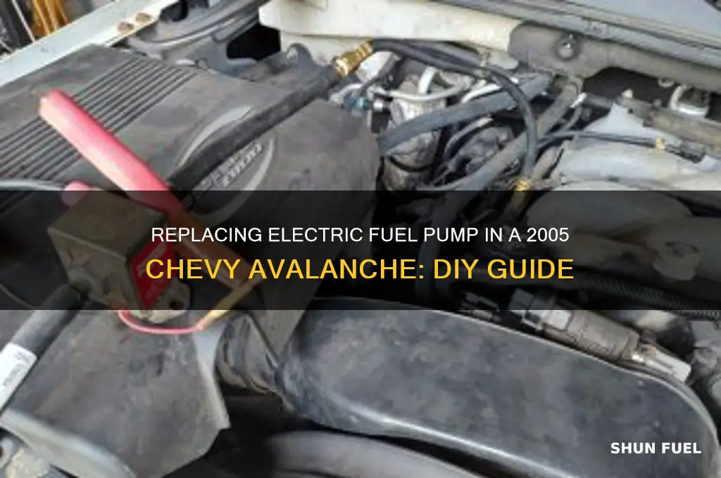 how to repace elec fuel pump 2005 chev avalanche