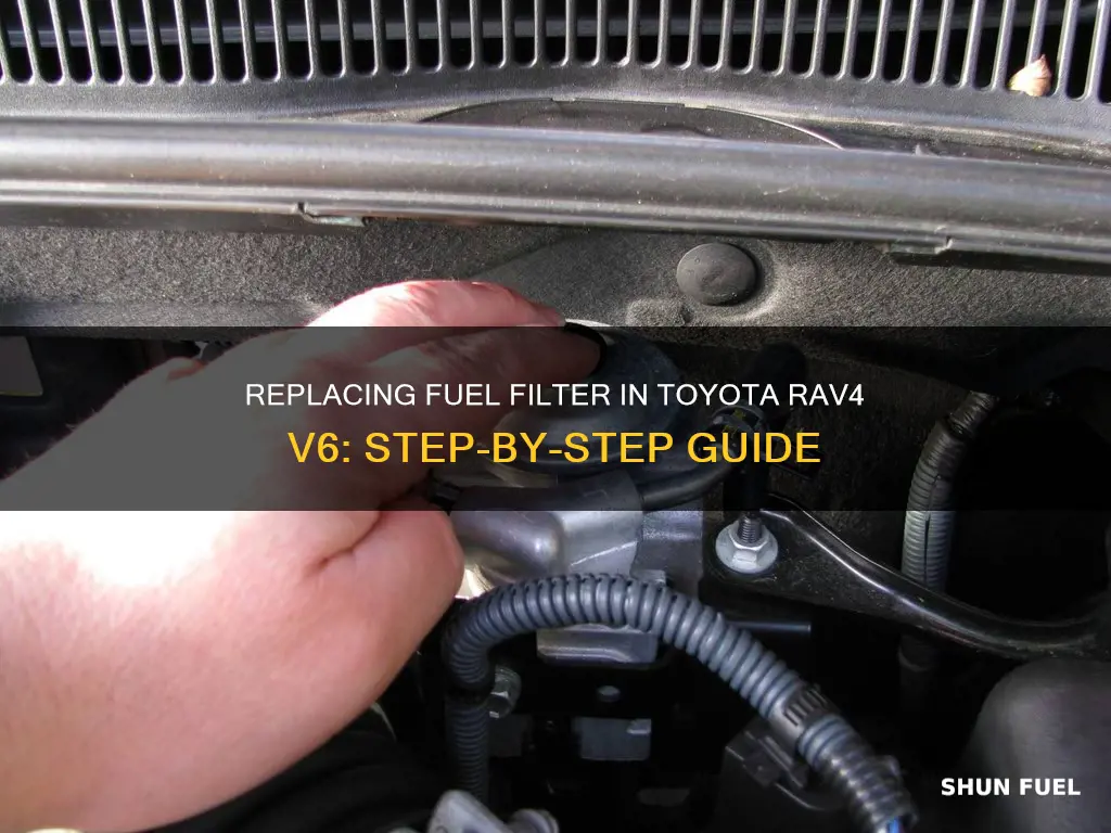 how to repace fuel filter in 2008 toyota rav4 v6