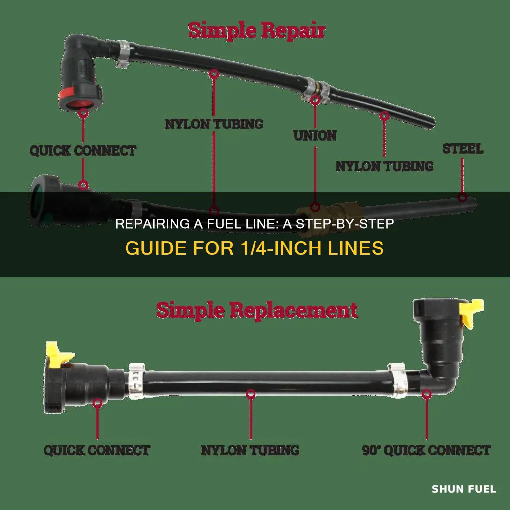how to repair 1 4 inch fuel line