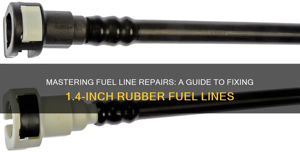 how to repair 1 4 inch rubber fuel line