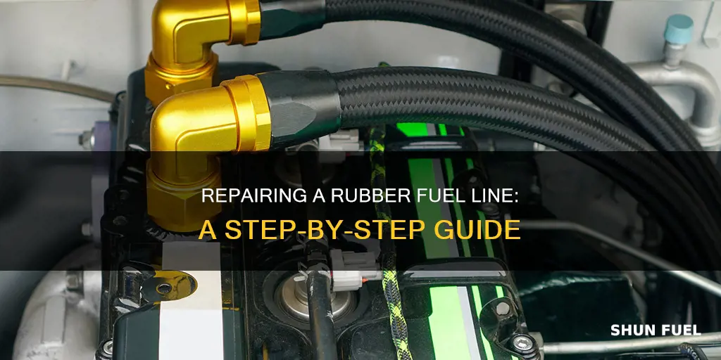 how to repair 1 4 inch rubber fuel line