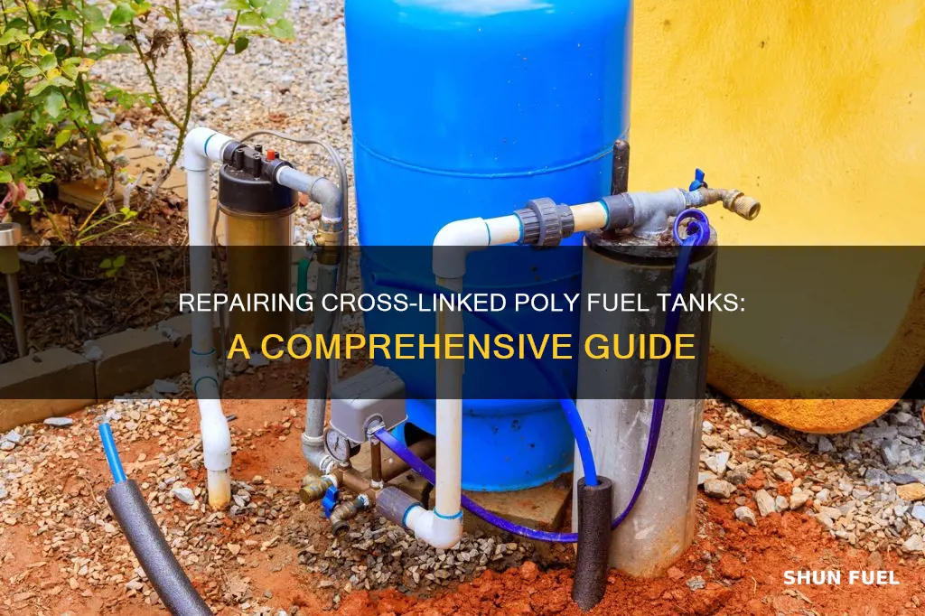 how to repair a cross linked poly fuel tank