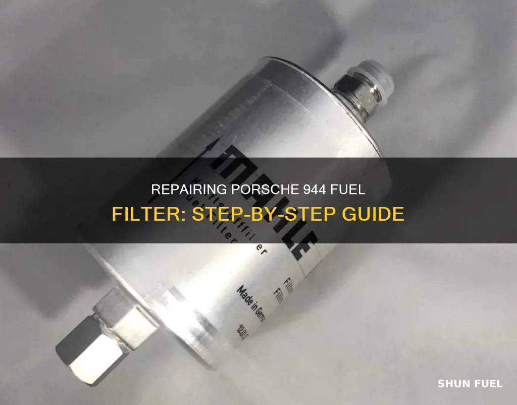 how to repair a fuel filter in a porsche 944