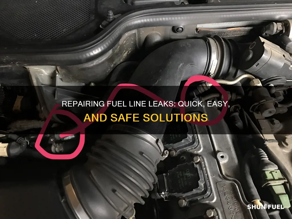 how to repair a fuel line leak
