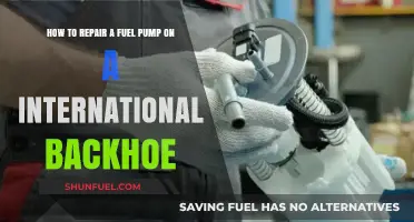 Step-by-Step Guide to Repairing a Fuel Pump on an International Backhoe