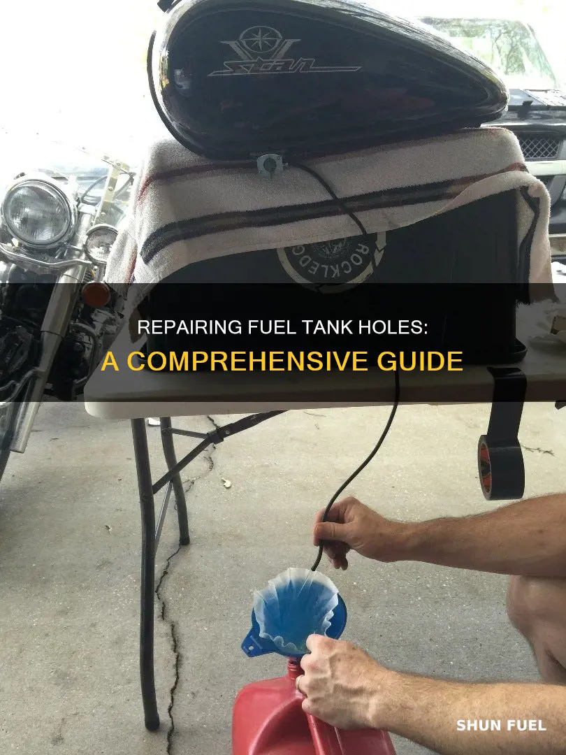 how to repair a hole in a fuel tank