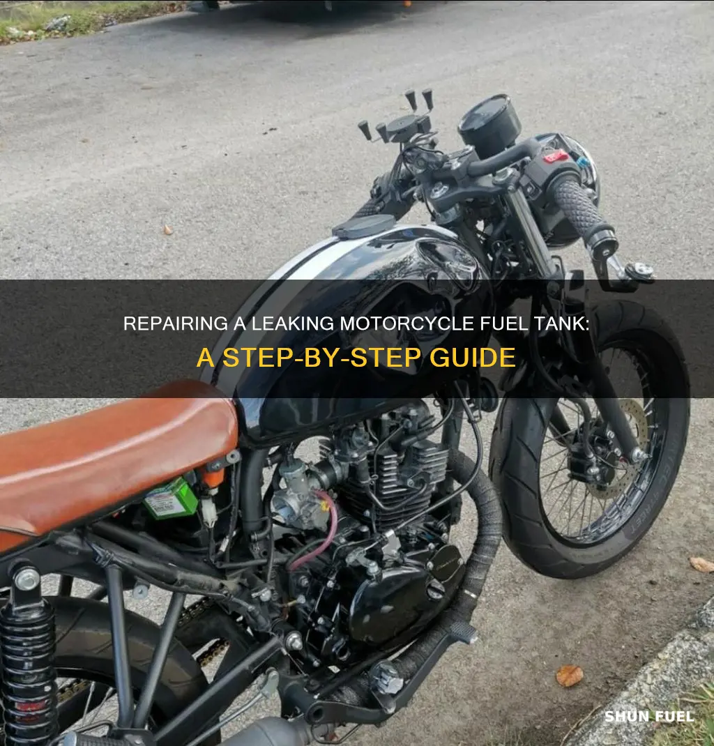 how to repair a leaking motorcycle fuel tank