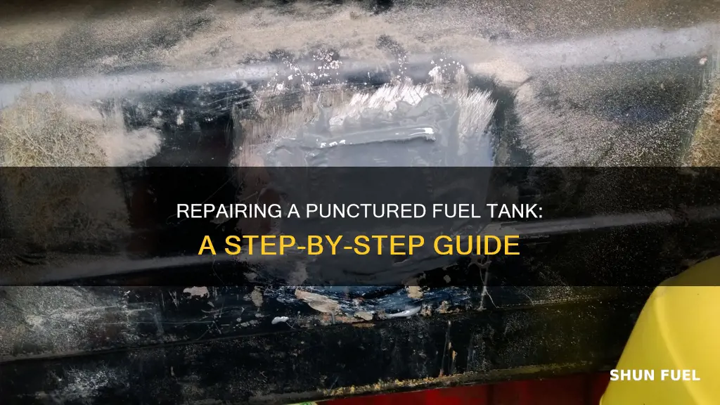 how to repair a punctured fuel tank