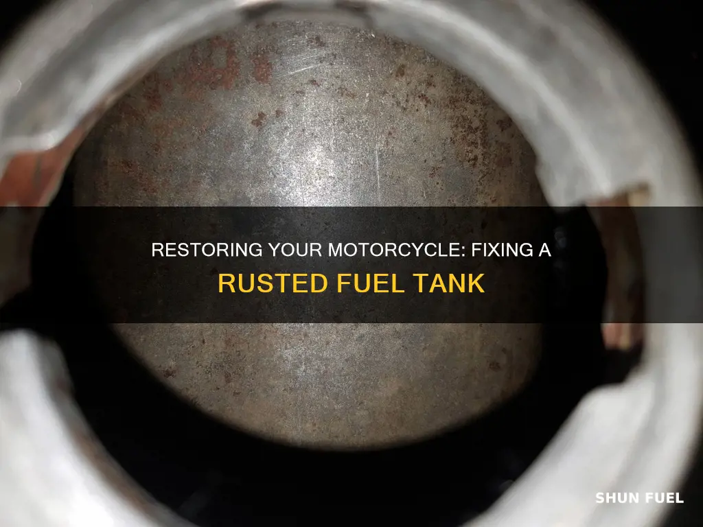 how to repair a rusted motorcycle fuel tank