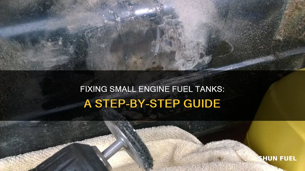 how to repair a smale engien fuel tank