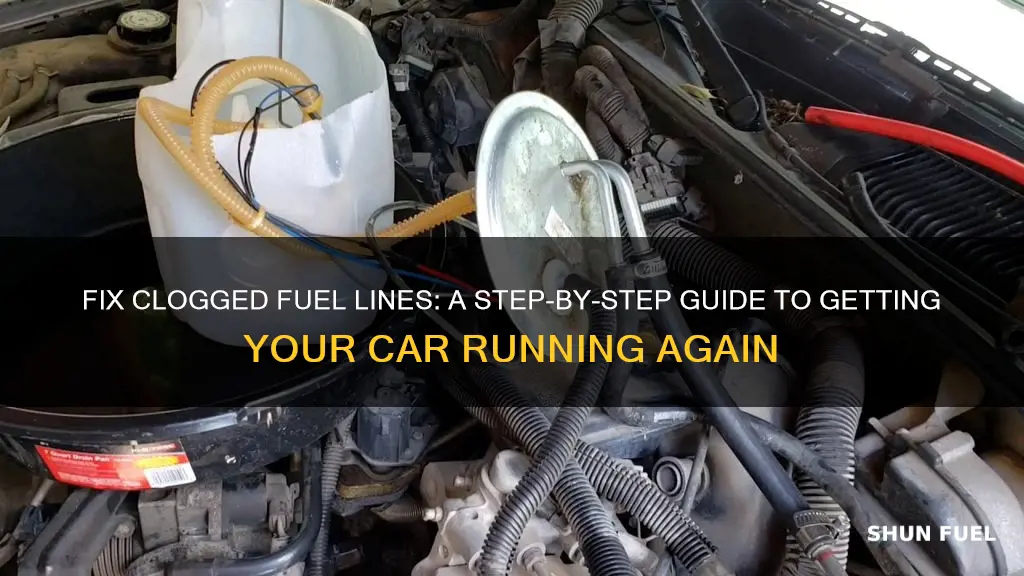 how to repair clogged fuel line