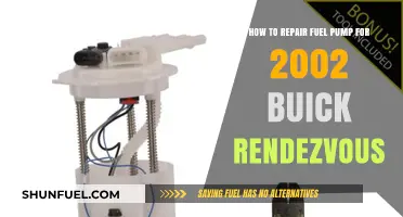 DIY Guide: Repairing the Fuel Pump in a 2002 Buick Rendezvous