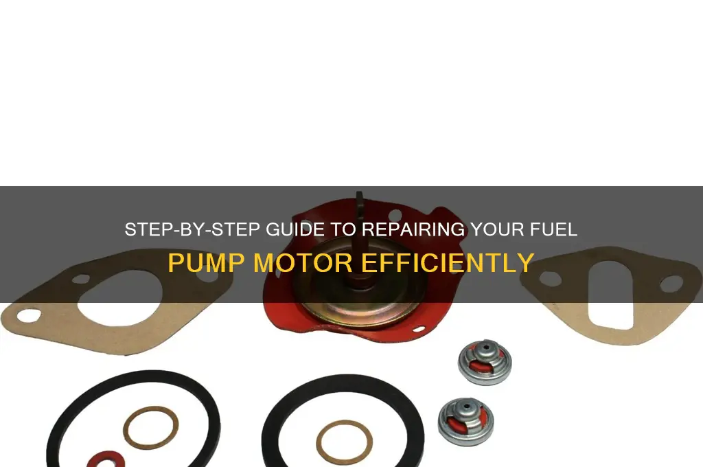 how to repair fuel pump motor