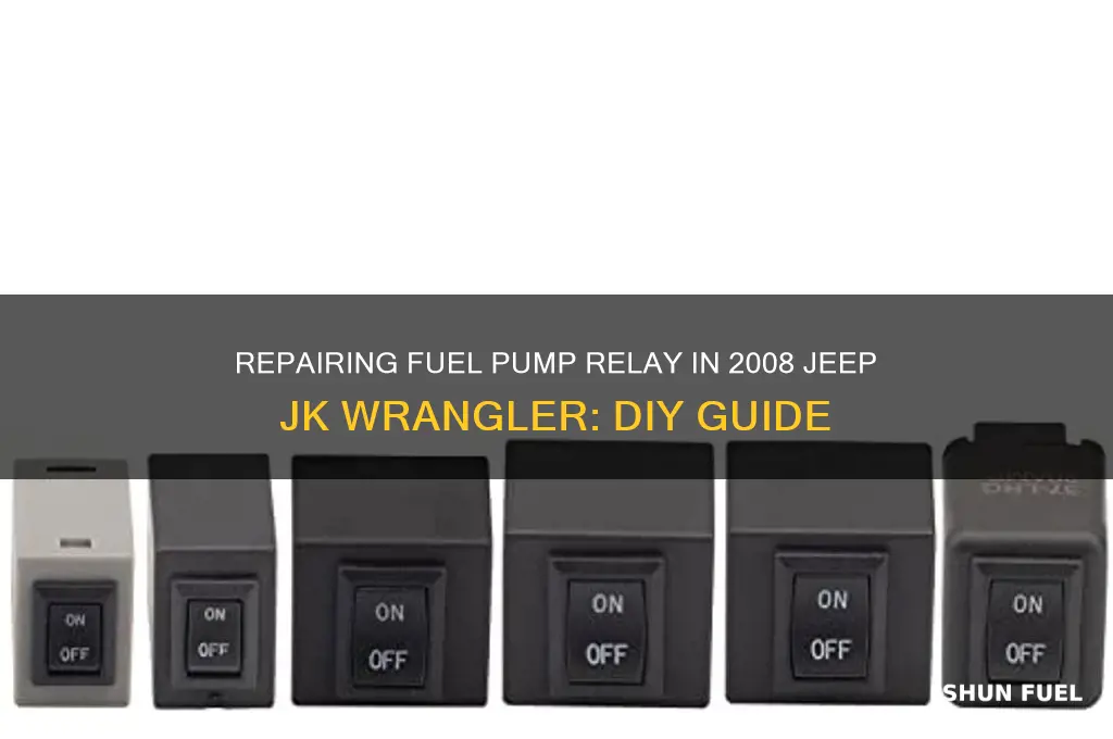 how to repair fuel pump relay 2008 jk