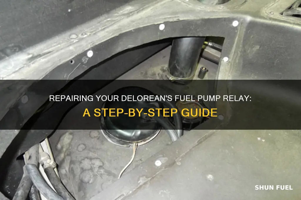 how to repair fuel pump relay delorean
