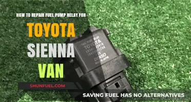 DIY Guide: Repairing Toyota Sienna Van's Fuel Pump Relay Easily