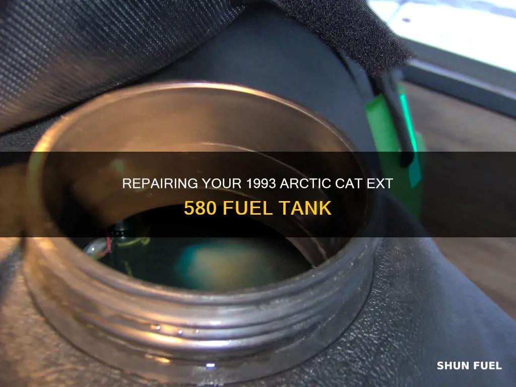 how to repair fuel tank 1993 arctic cat ext 580