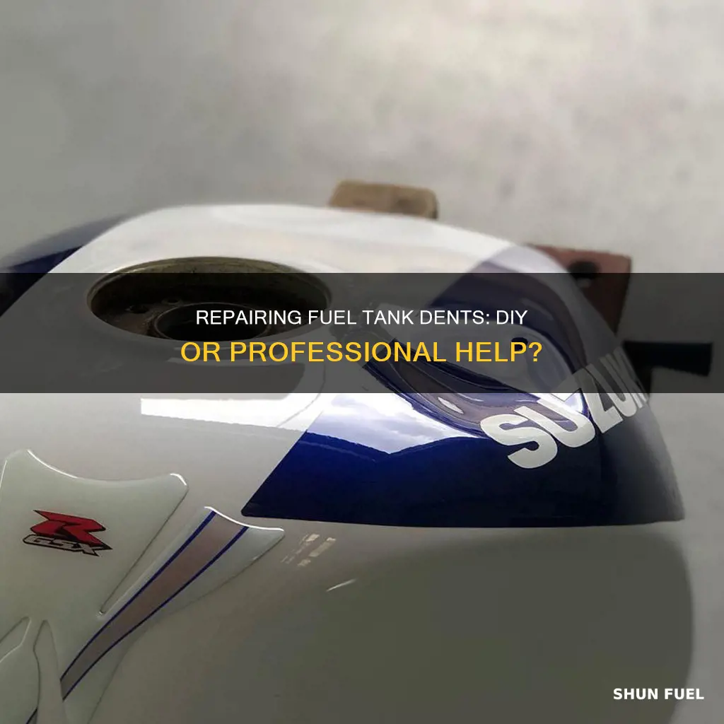 how to repair fuel tank dent