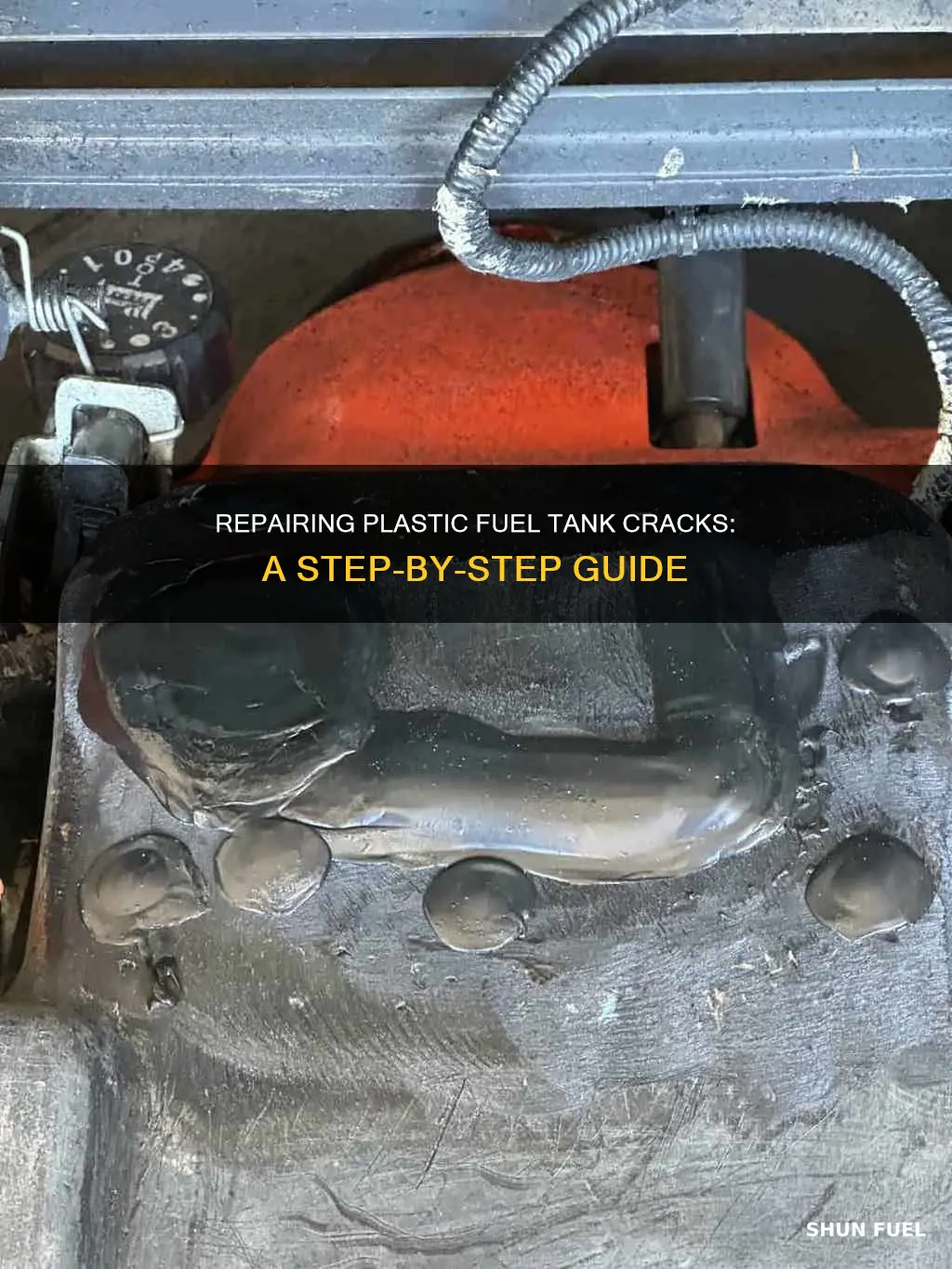 how to repair plastic fuel tank crack