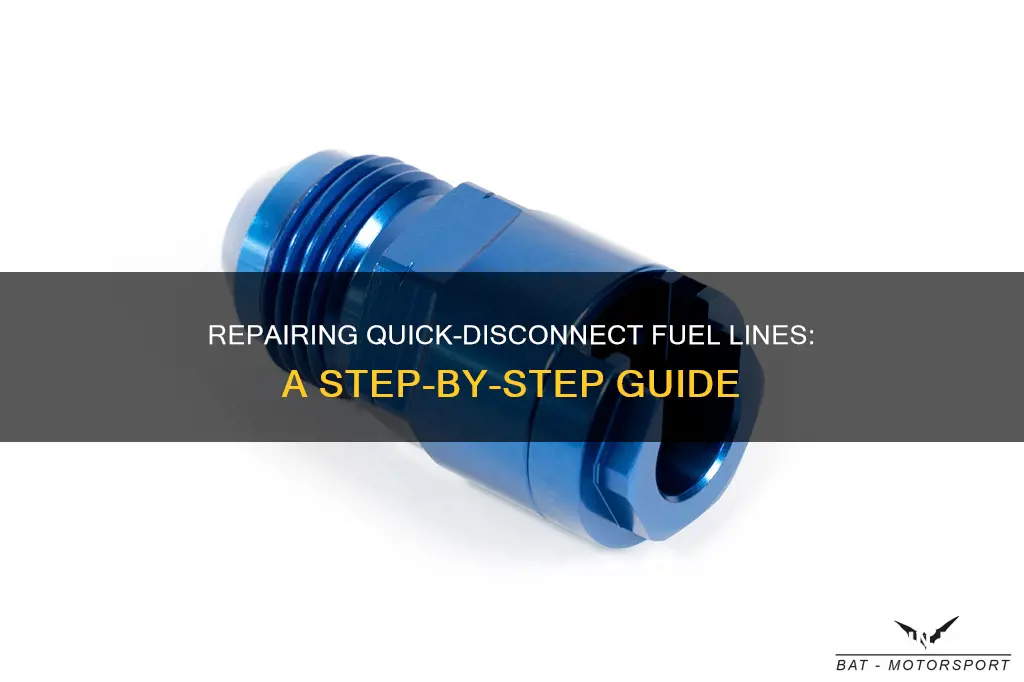 how to repair quick disconnect fuel line