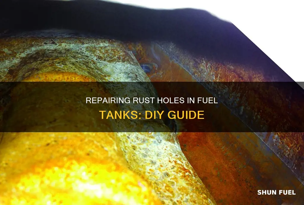how to repair rust holes in fuel tank