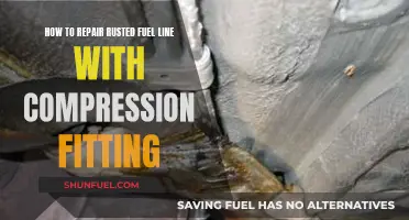 Repairing Rusted Fuel Lines: Compression Fitting Solution