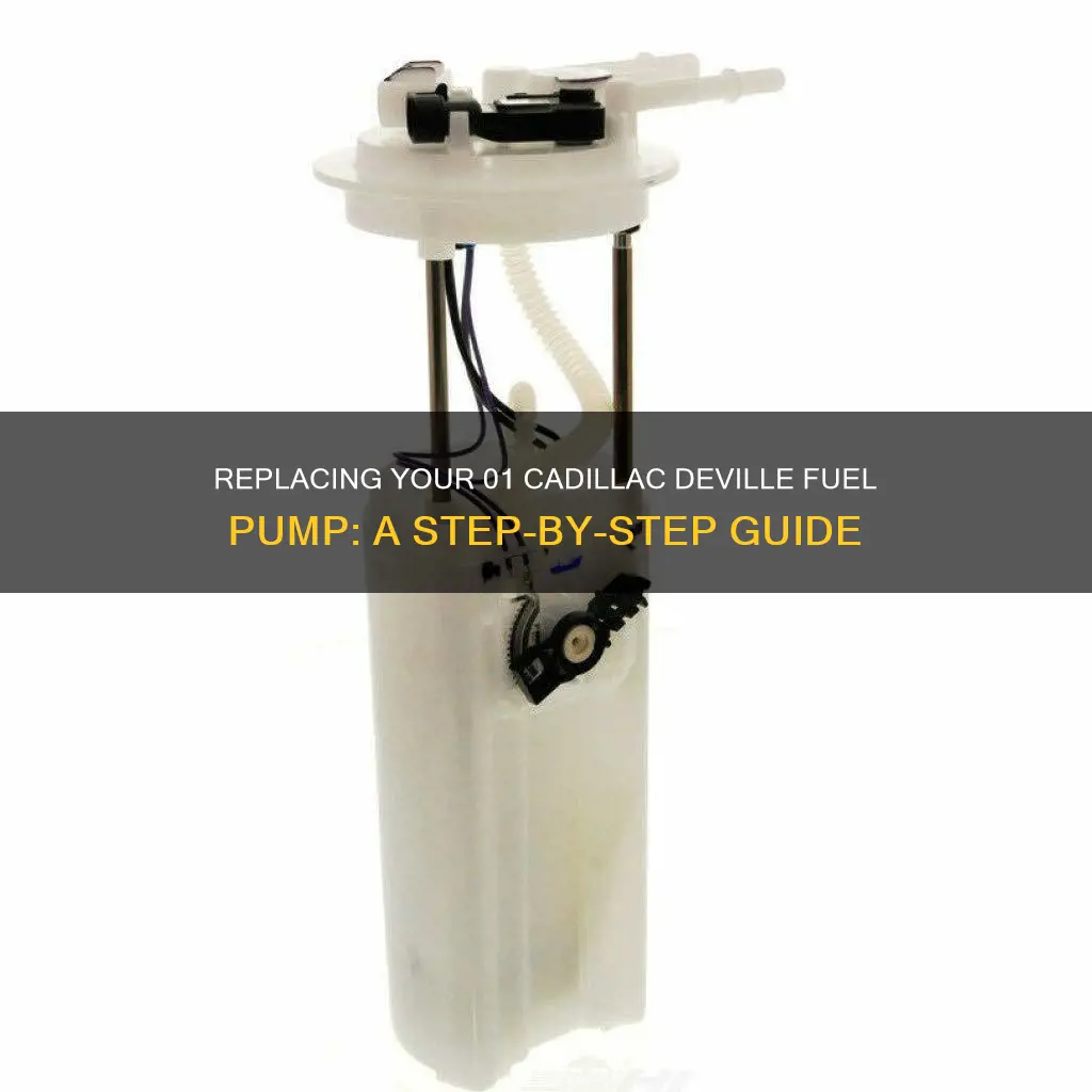 how to replace 01 cadillac develle fuel pump