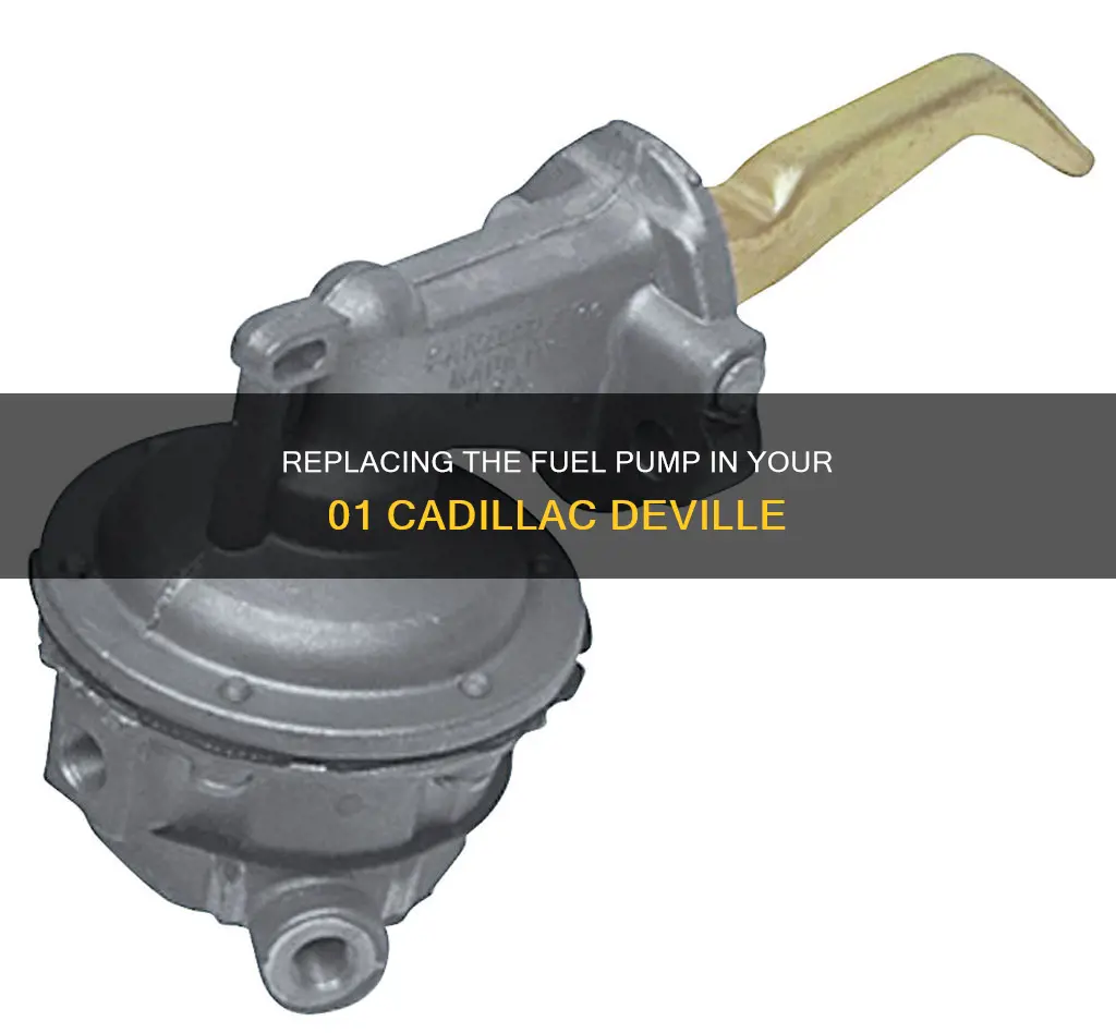 how to replace 01 cadillac deville fuel pump