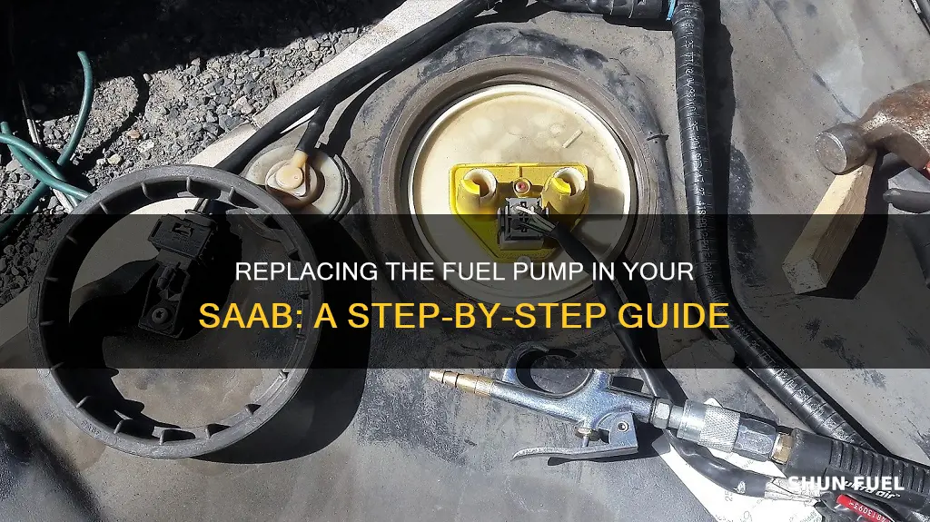 how to replace 01 saab fuel pump