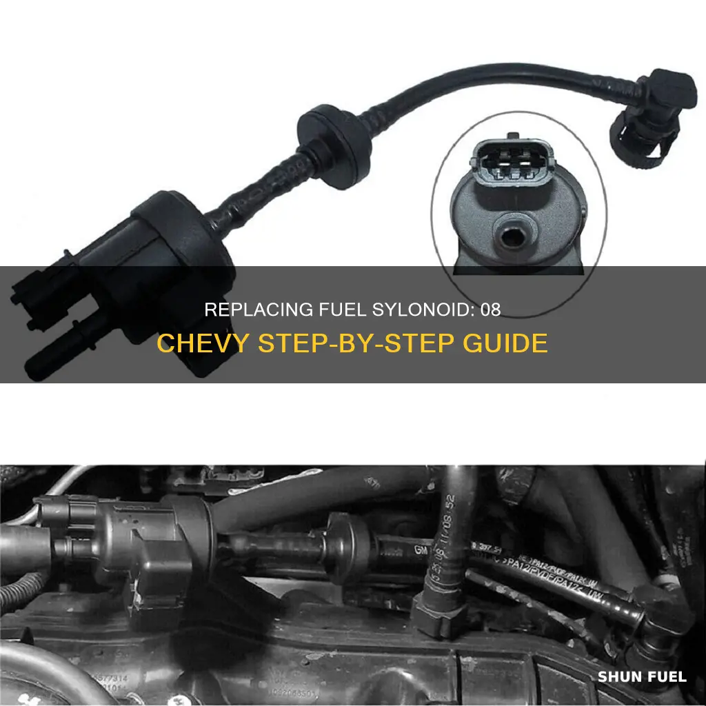 how to replace 08 chevy fuel sylonoid