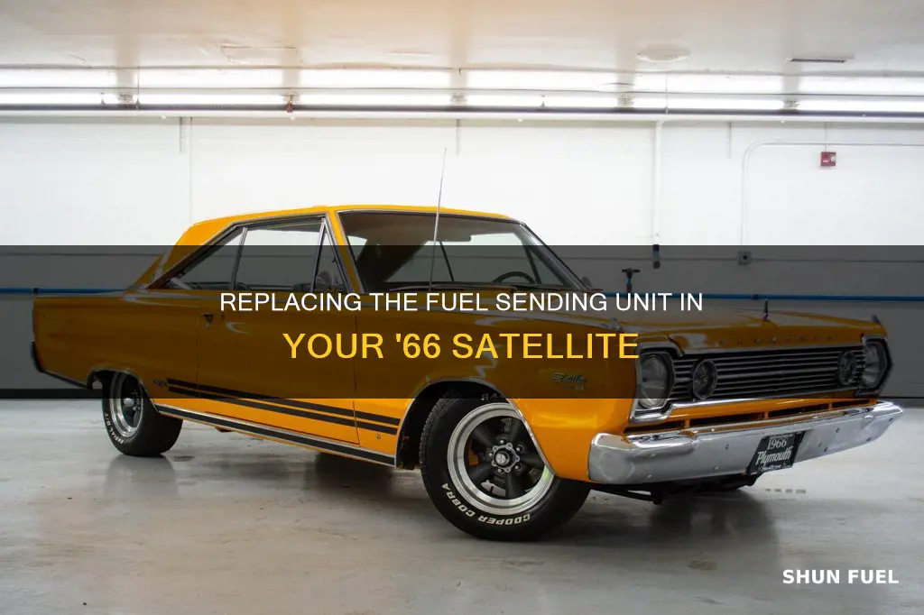 how to replace 1966 plymouth satellite fuel sending unit