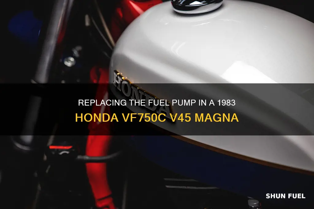 how to replace 1983 honda vf750c v45 magna fuel pump
