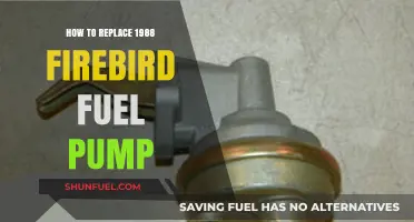 Replacing a 1988 Firebird Fuel Pump: Step-by-Step DIY Guide