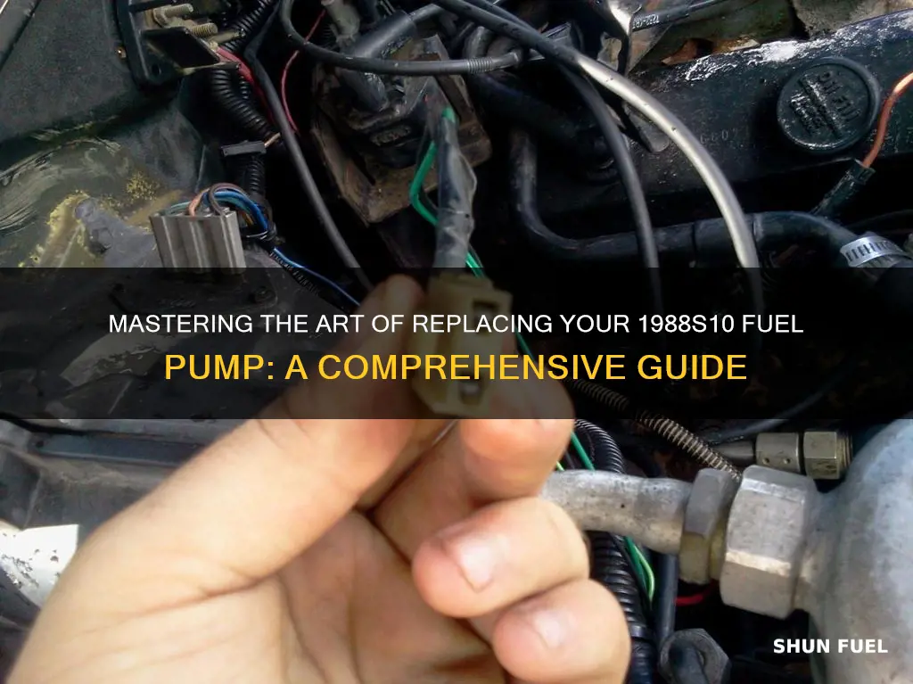 how to replace 1988s10 fuel pump