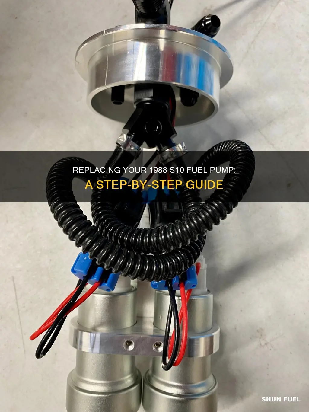 how to replace 1988s10 fuel pump