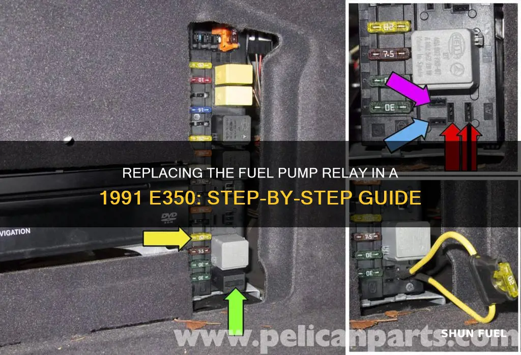 how to replace 1991 e350 fuel pump relay
