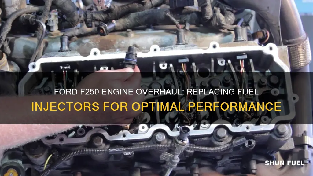 how to replace 1991 ford f250 4x4 engine fuel injectors